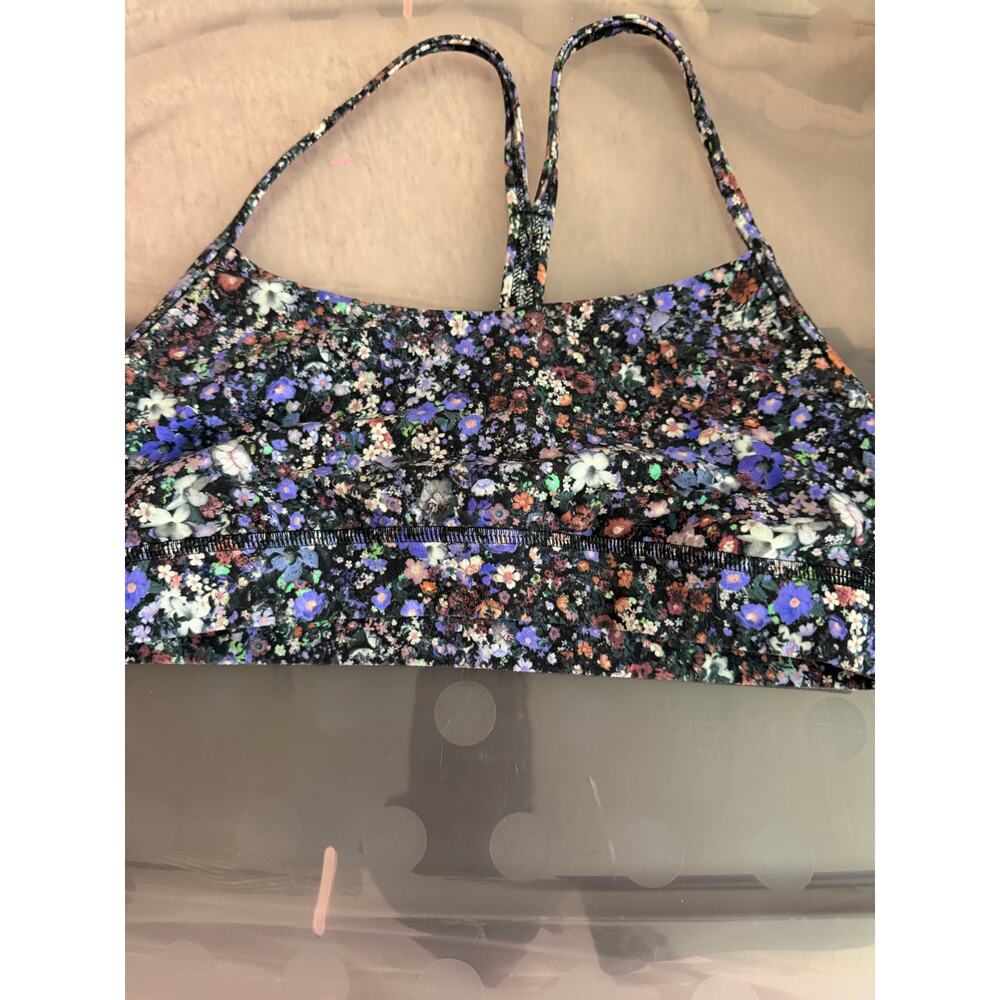 lululemon floral sports bra size 4